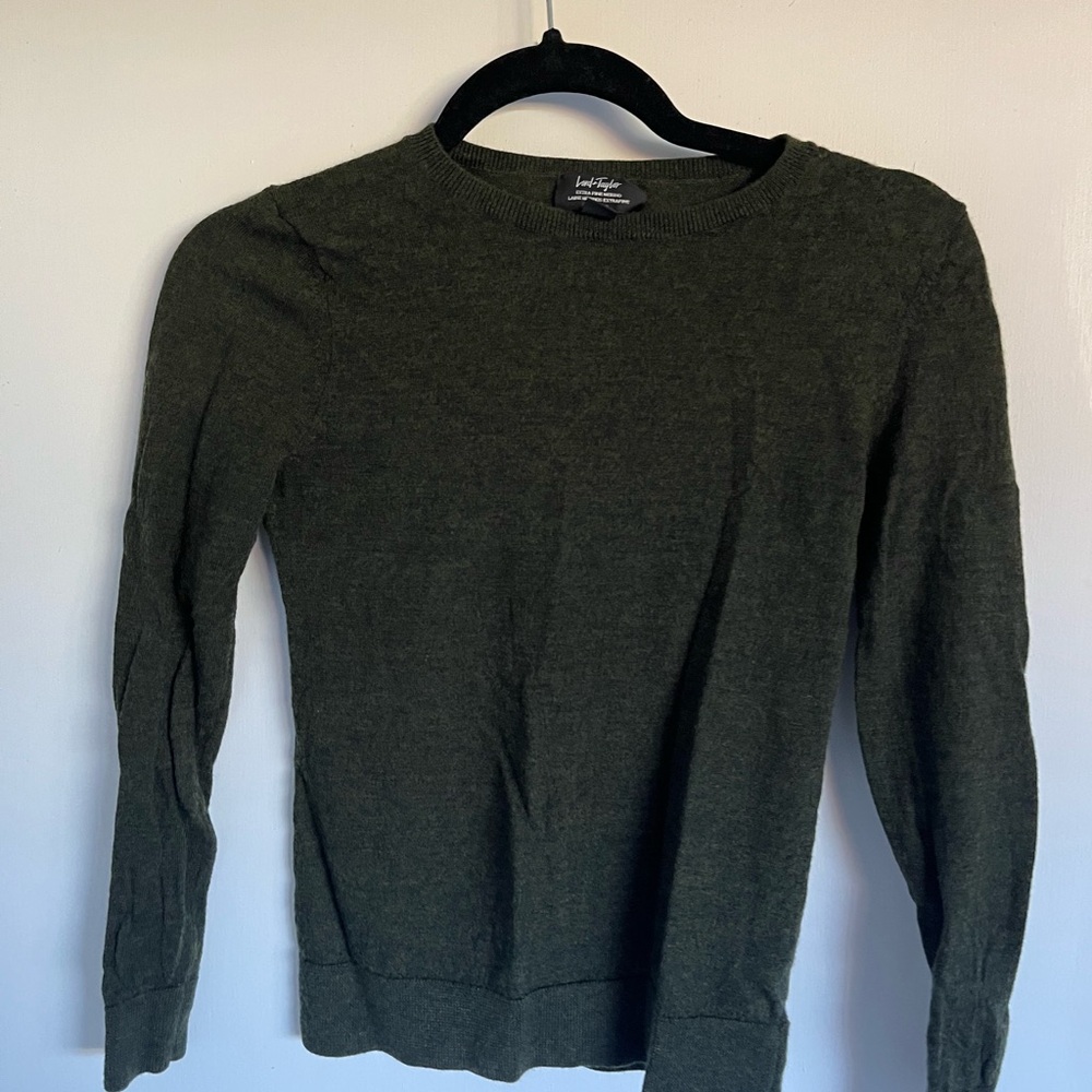 Lord and Taylor 100% merino wool top